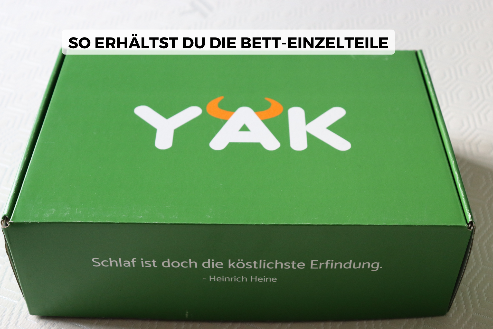Die YAK-Verpackung von vorne.